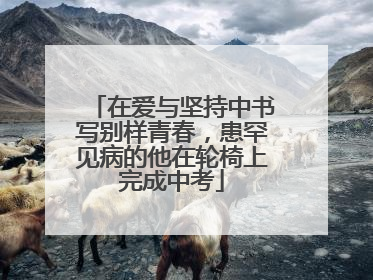 在爱与坚持中书写别样青春，患罕见病的他在轮椅上完成中考