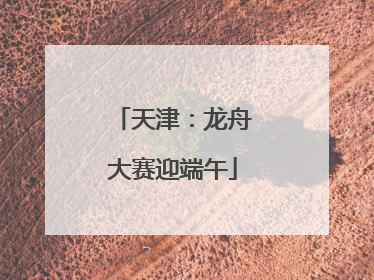 天津：龙舟大赛迎端午