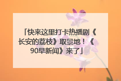 快来这里打卡热播剧《长安的荔枝》取景地!《90早新闻》来了