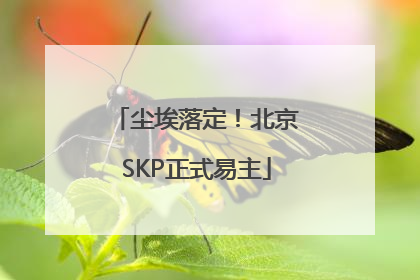 尘埃落定！北京SKP正式易主