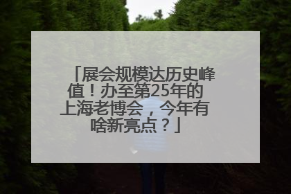 展会规模达历史峰值！办至第25年的上海老博会，今年有啥新亮点？