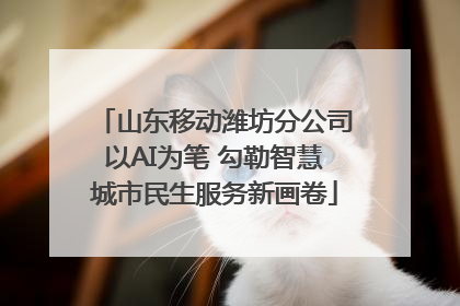 山东移动潍坊分公司以AI为笔 勾勒智慧城市民生服务新画卷