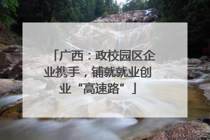 广西：政校园区企业携手，铺就就业创业“高速路”