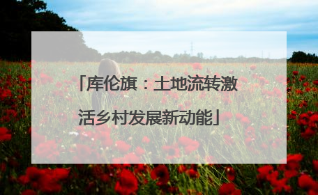 库伦旗：土地流转激活乡村发展新动能