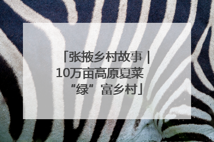 张掖乡村故事｜10万亩高原夏菜“绿”富乡村
