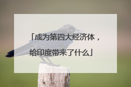 成为第四大经济体，给印度带来了什么