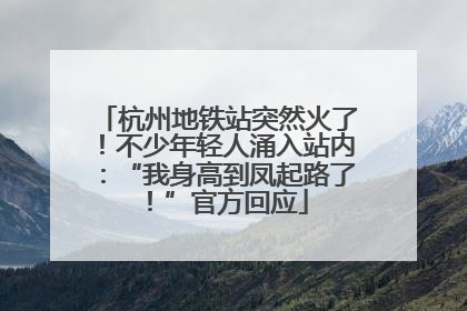 杭州地铁站突然火了！不少年轻人涌入站内：“我身高到凤起路了！”官方回应