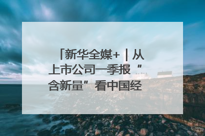 新华全媒+｜从上市公司一季报“含新量”看中国经济发展向“新”