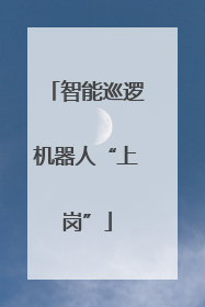 智能巡逻机器人“上岗”