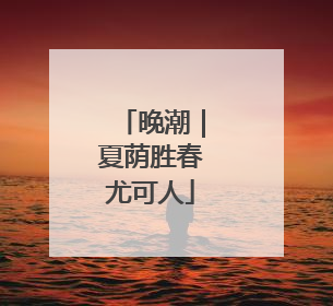 晚潮｜夏荫胜春尤可人
