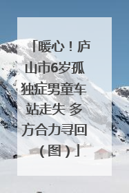 暖心！庐山市6岁孤独症男童车站走失 多方合力寻回（图）