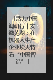 活力中国调研行｜安徽芜湖：在机器人生产企业埃夫特看“中国智造”