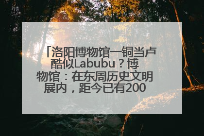 洛阳博物馆一铜当卢酷似Labubu？博物馆：在东周历史文明展内，距今已有2000多年历史