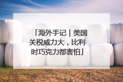 海外手记｜美国关税威力大，比利时巧克力都害怕