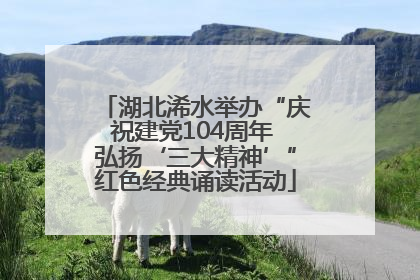 湖北浠水举办“庆祝建党104周年 弘扬‘三大精神’”红色经典诵读活动