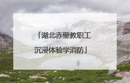 湖北赤壁教职工沉浸体验学消防