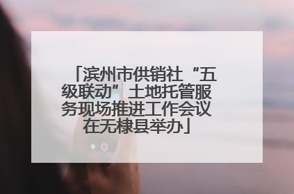滨州市供销社“五级联动”土地托管服务现场推进工作会议在无棣县举办