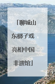 聊城山东梆子戏亮相中国非遗馆