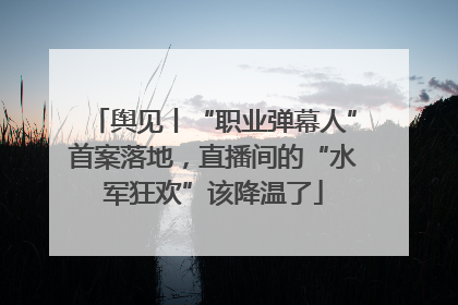 舆见丨“职业弹幕人”首案落地，直播间的“水军狂欢”该降温了