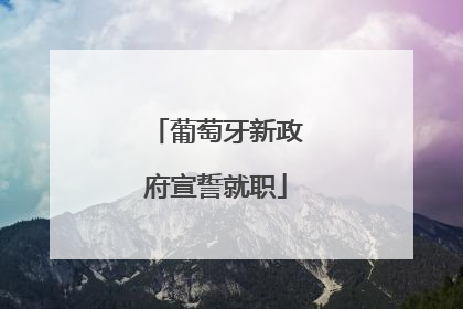葡萄牙新政府宣誓就职