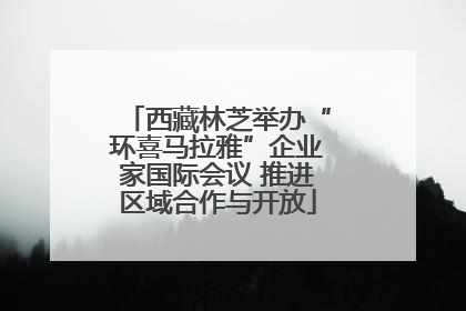 西藏林芝举办“环喜马拉雅”企业家国际会议 推进区域合作与开放