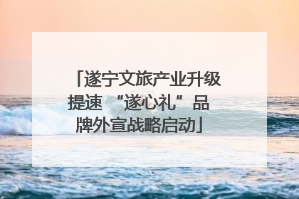 遂宁文旅产业升级提速 “遂心礼”品牌外宣战略启动