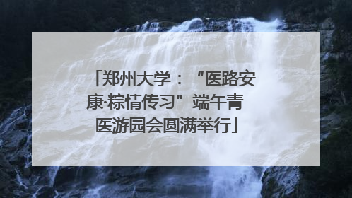郑州大学：“医路安康·粽情传习”端午青医游园会圆满举行