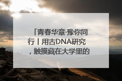 青春华章·豫你同行丨用古DNA研究，触摸藏在大学里的“上下五千年”