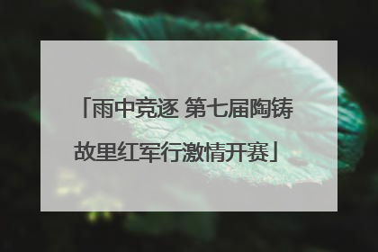 雨中竞逐 第七届陶铸故里红军行激情开赛