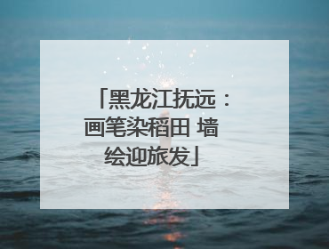 黑龙江抚远：画笔染稻田 墙绘迎旅发