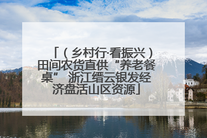 （乡村行·看振兴）田间农货直供“养老餐桌” 浙江缙云银发经济盘活山区资源