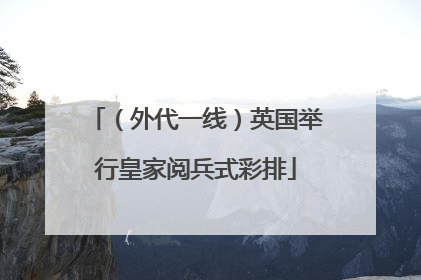 （外代一线）英国举行皇家阅兵式彩排