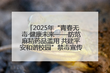 2025年“青春无毒·健康未来——防范麻精药品滥用 共建平安和谐校园”禁毒宣传专题活动在咸宁举行