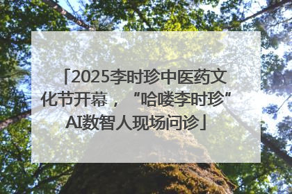 2025李时珍中医药文化节开幕，“哈喽李时珍”AI数智人现场问诊