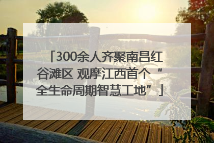 300余人齐聚南昌红谷滩区 观摩江西首个“全生命周期智慧工地”