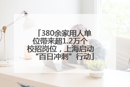 380余家用人单位带来超1.2万个校招岗位，上海启动“百日冲刺”行动