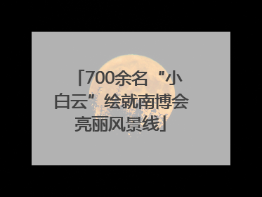 700余名“小白云”绘就南博会亮丽风景线