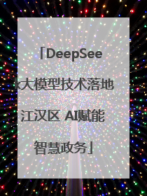 DeepSeek大模型技术落地江汉区 AI赋能智慧政务