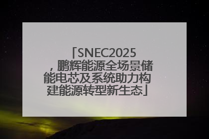 SNEC2025，鹏辉能源全场景储能电芯及系统助力构建能源转型新生态